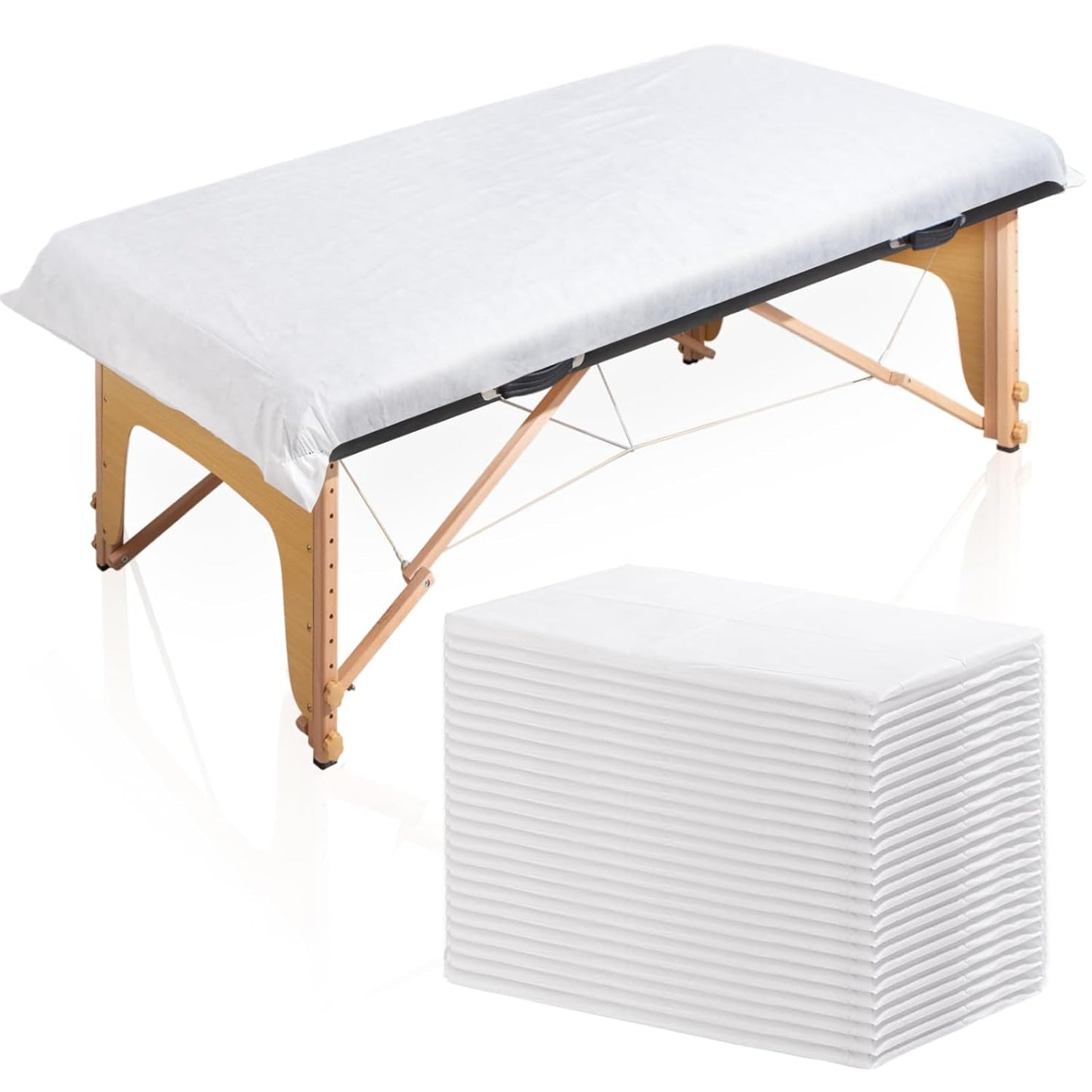 Disposable Fitted Massage Table Sheets (50 PCS)