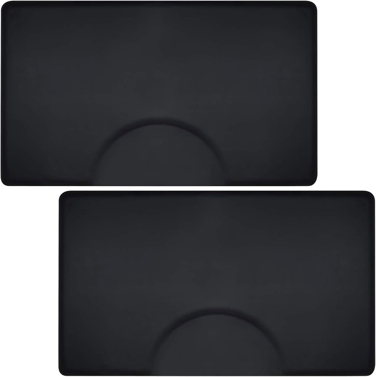 Anti-Fatigue Floor Mat 3 ft. x 5 ft.-Black Rectangle - 1/2 in. Thick (2Pack)