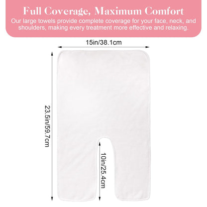 U-Shaped Beauty Spa Face Towel (50 Towels Pkg)