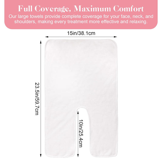 U-Shaped Beauty Spa Face Towel (50 Towels Pkg)