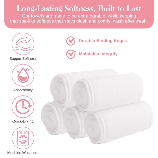 U-Shaped Beauty Spa Face Towel (50 Towels Pkg)