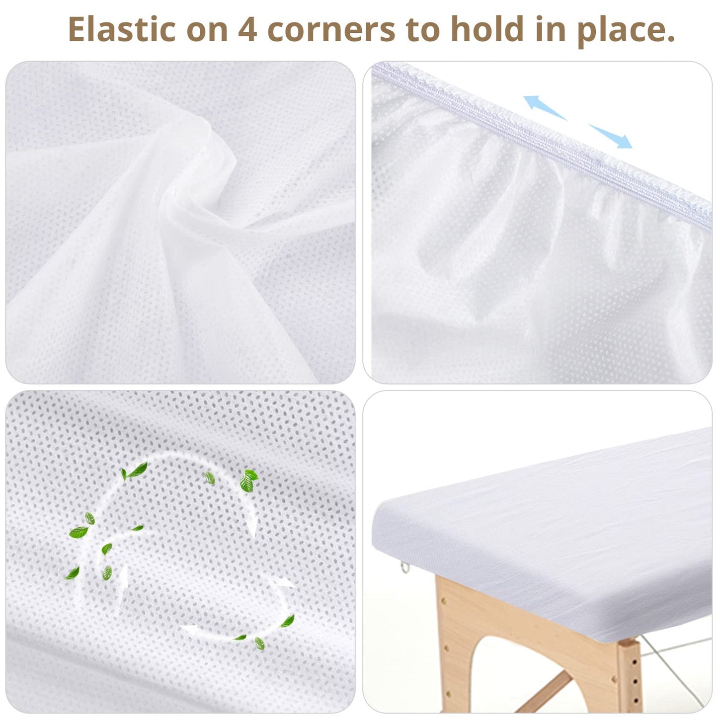 Disposable Fitted Massage Table Sheets (50 PCS)