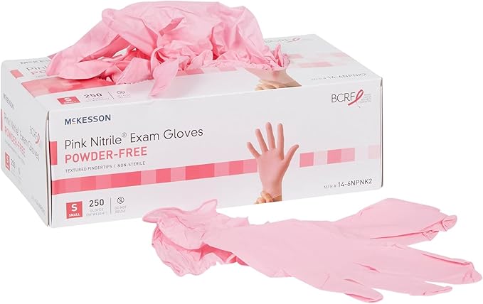 1,000 X-Large McKesson Pink Nitrile Disposable Glove