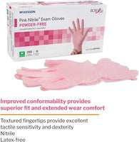 1,000 X-Large McKesson Pink Nitrile Disposable Glove