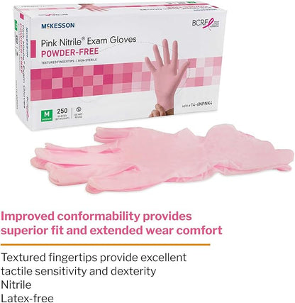 1,000 X-Large McKesson Pink Nitrile Disposable Glove